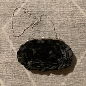 Lulu Townsend Black Floral Clutch